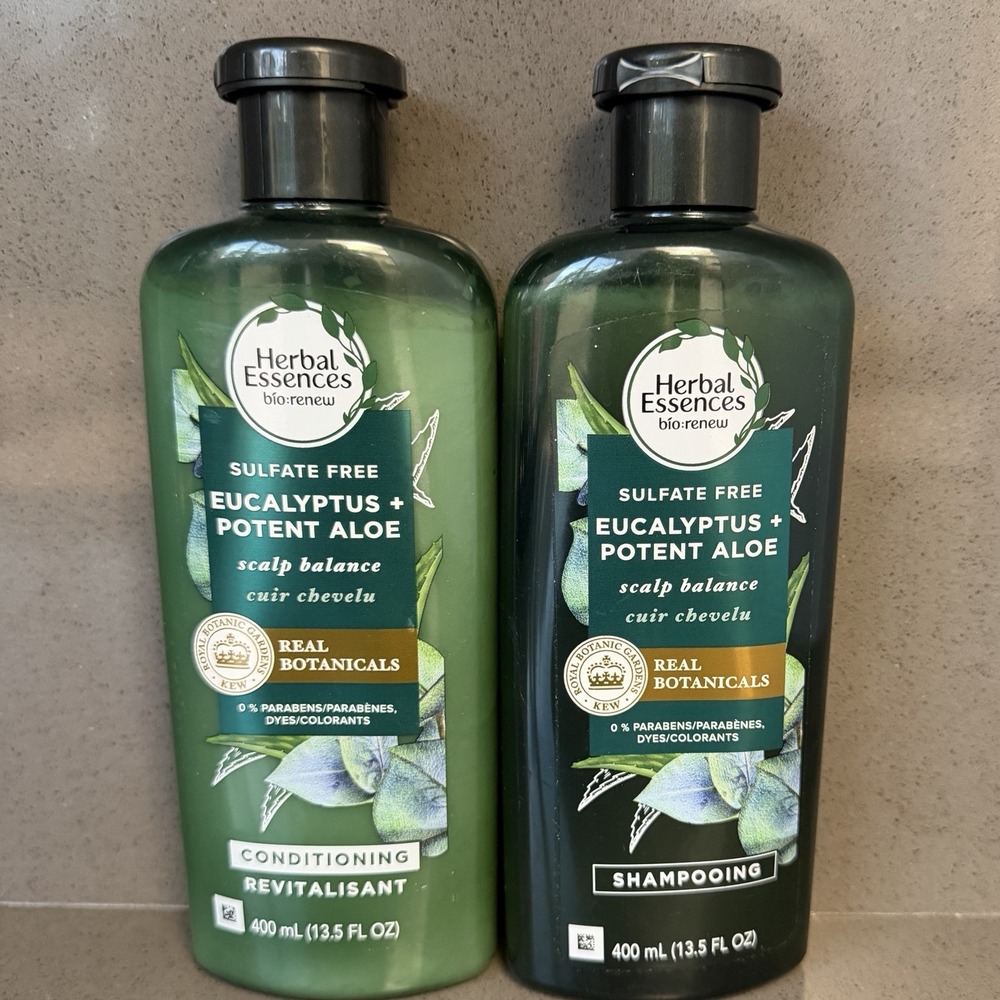 Herbal Essences Bio Renew Eucalyptus Aloe Shampoo Conditioner 400ml Discontinued